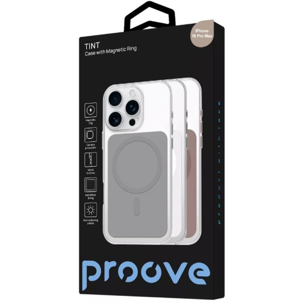 Фото - Чехол для смартфона Proove Tint Case with Magnetic Ring iPhone 16 Pro desert titanium (PCTCIP16P027)